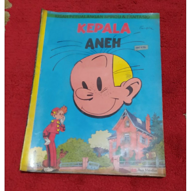 Komik eropa langka second Spirou & Fantasio "Kepala Aneh" ORI cetakan pertama