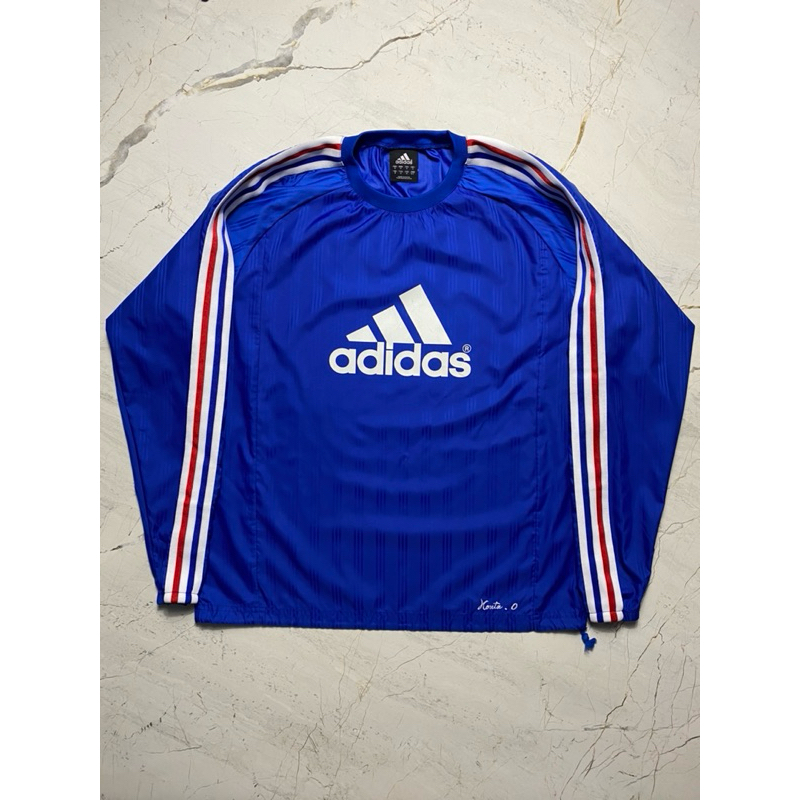 Adidas Vintage Pullover Windbreaker Big Logo Equipment