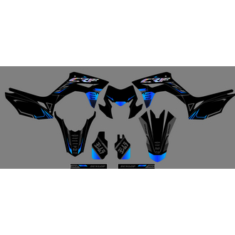 Decal CRF 150 Stiker Motor Honda crf150 fullbody Warna Hitam Biru