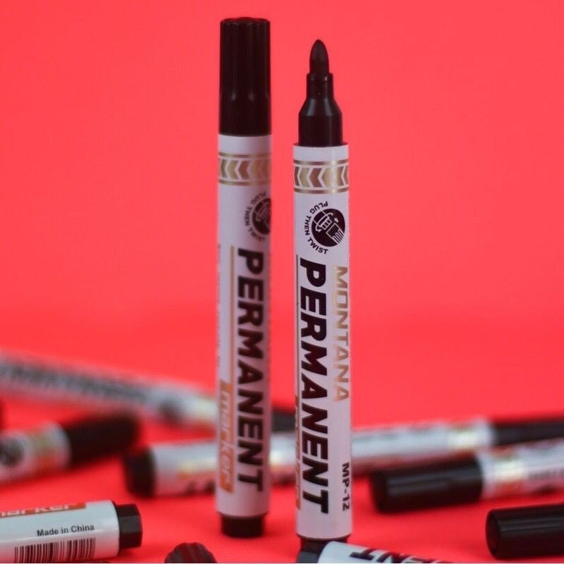 

SPIDOL IRONMAN PERMANENT MARKER NO.G-12 TINTA HITAM Montana / Tidak dapat dihapus / Warna Hitam