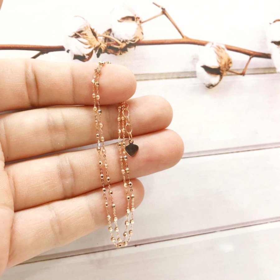 Gelang Jedar 2 Layer Rose Gold