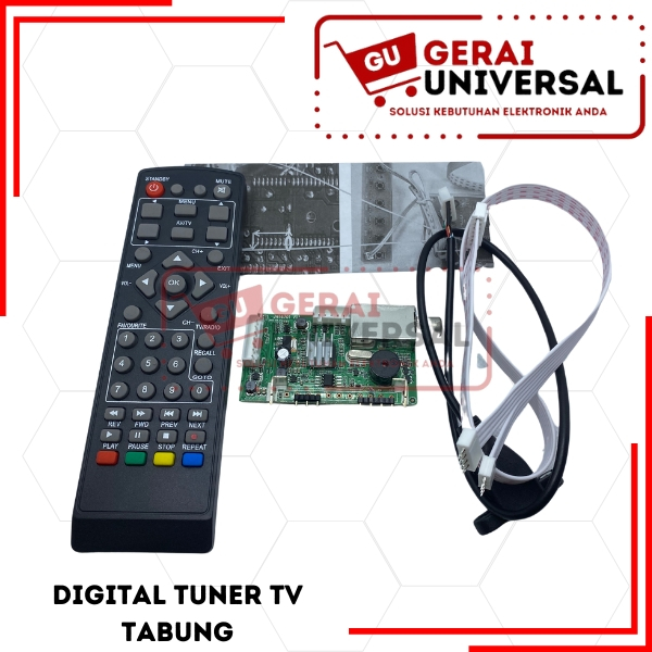 Tuner Digital DVBT2 Untuk TV Tabung
