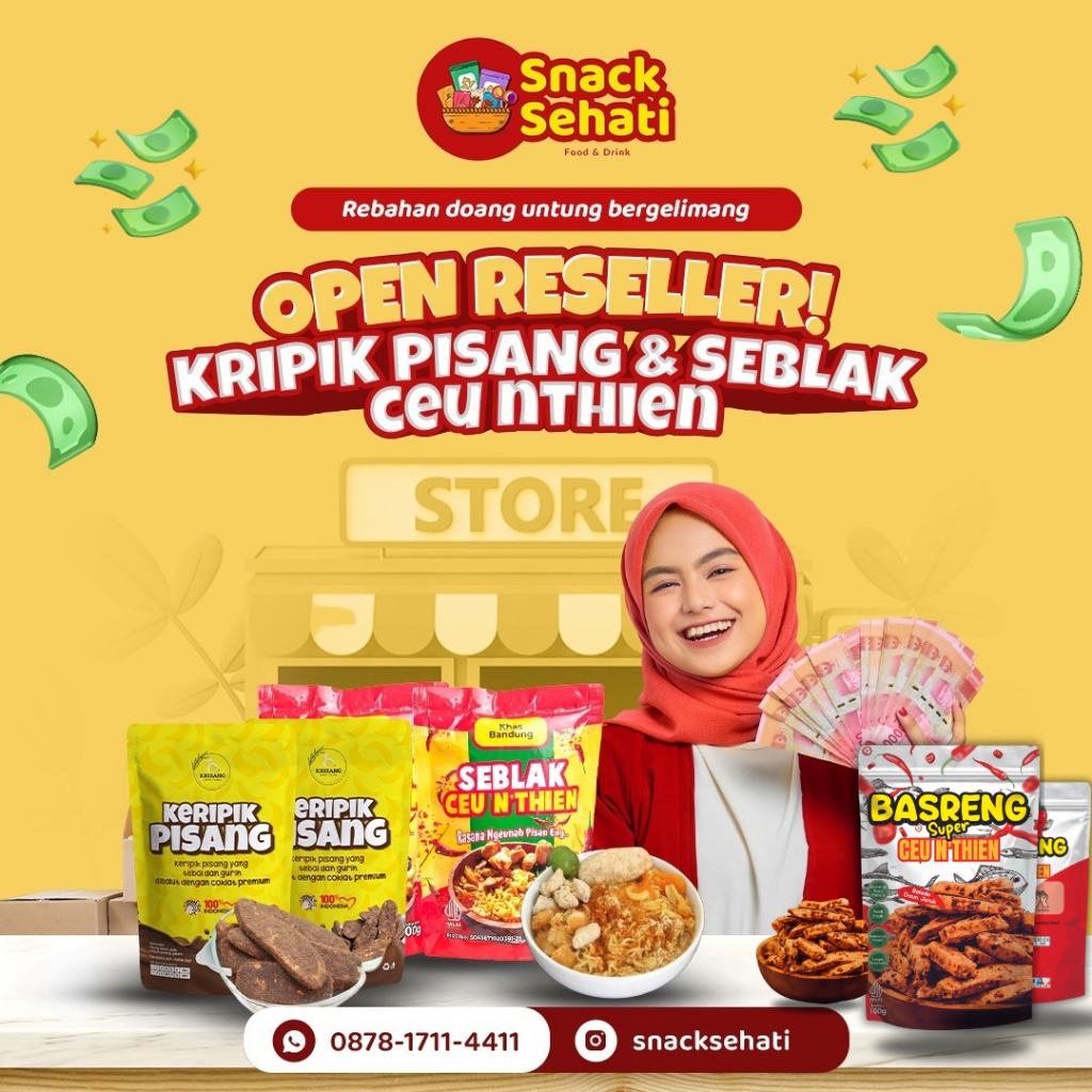 

Paket Reseller Snacksehati (10 pcs)