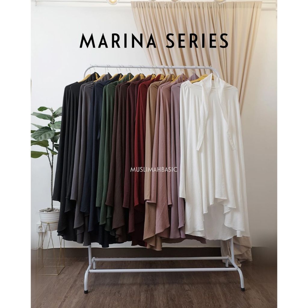 MUSLIMAH BASIC - Marina Set - Crinkle Airflow - Mukena