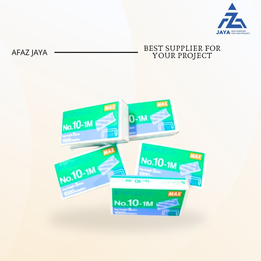 

MAX STEPLES REFILL NO 10 ISI STEPLES STEPLER ISI 20 BOX