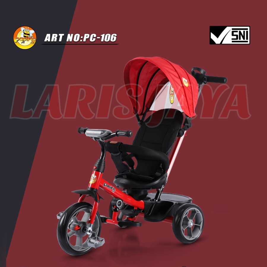[ BONUS BELL ] SEPEDA RODA TIGA PACIFIC PC 106 SEPEDA ANAK TIGA RODA PACIFIC STROLLER