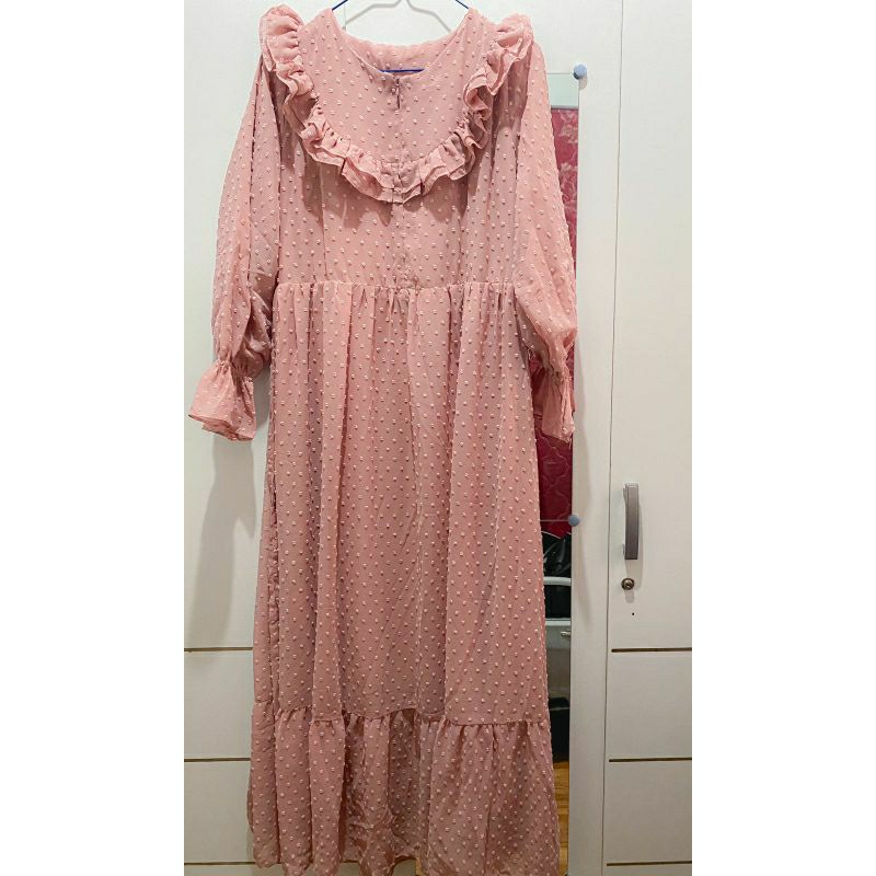 preloved dress dusty pink