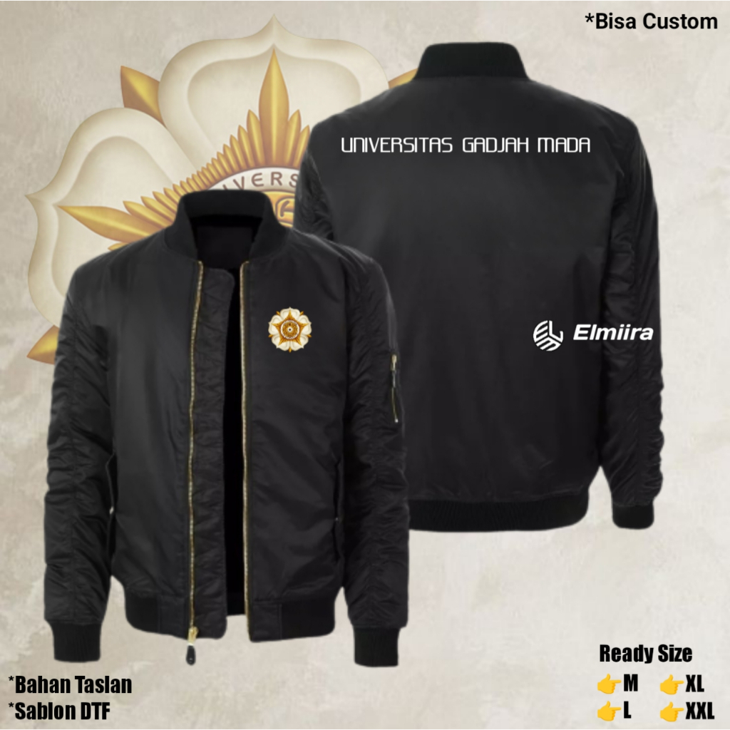 Jaket UNIVERSITAS UGM Bomber