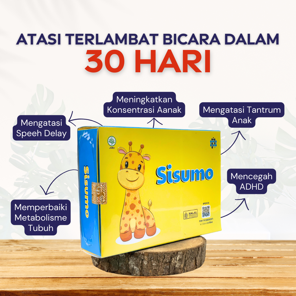 SISUMO Vitamin Anak untuk Daya Tahan Tubuh, Terlambat Bicara, Berjalan, Tantrum, dan Autisme