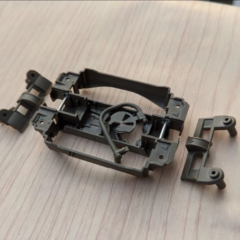 tamiya chassis ms cnc center cutting iner suspensi dan custom for gear