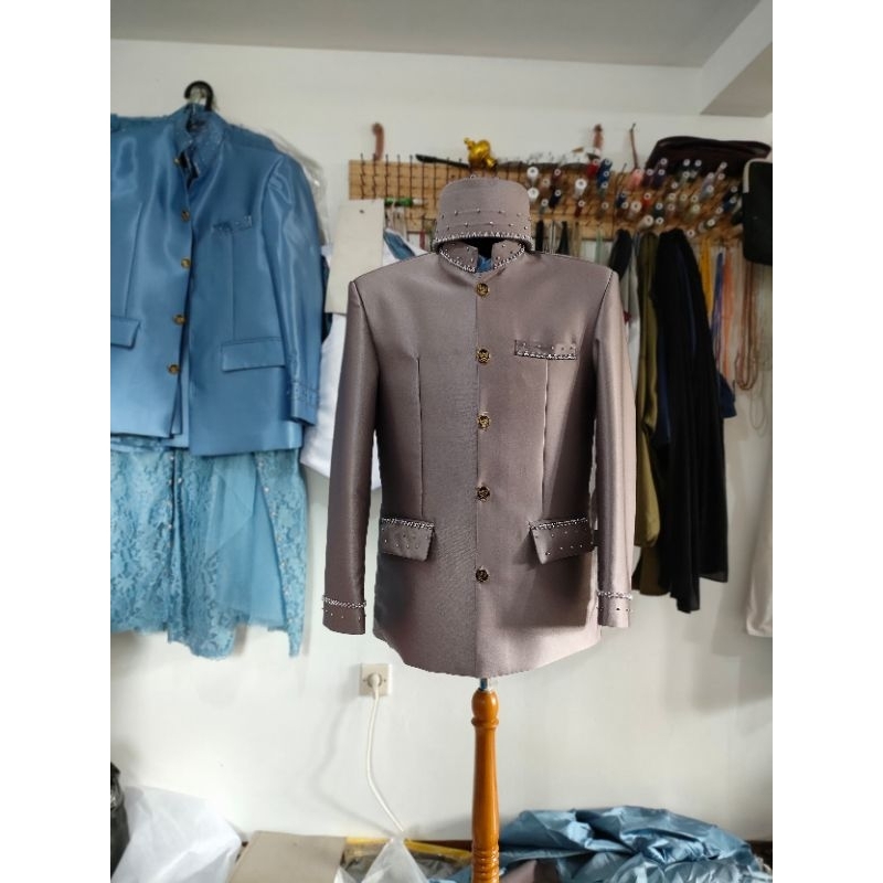 BAJU BESKAP BAPAK HAJAT MODERN AB WOOL PREMIUM QUALITY BAJU BAPAK BESAN SIMPLE MODEL