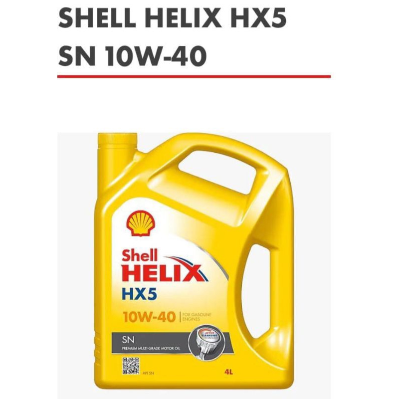 Shell helix hx5 SN 10W-40