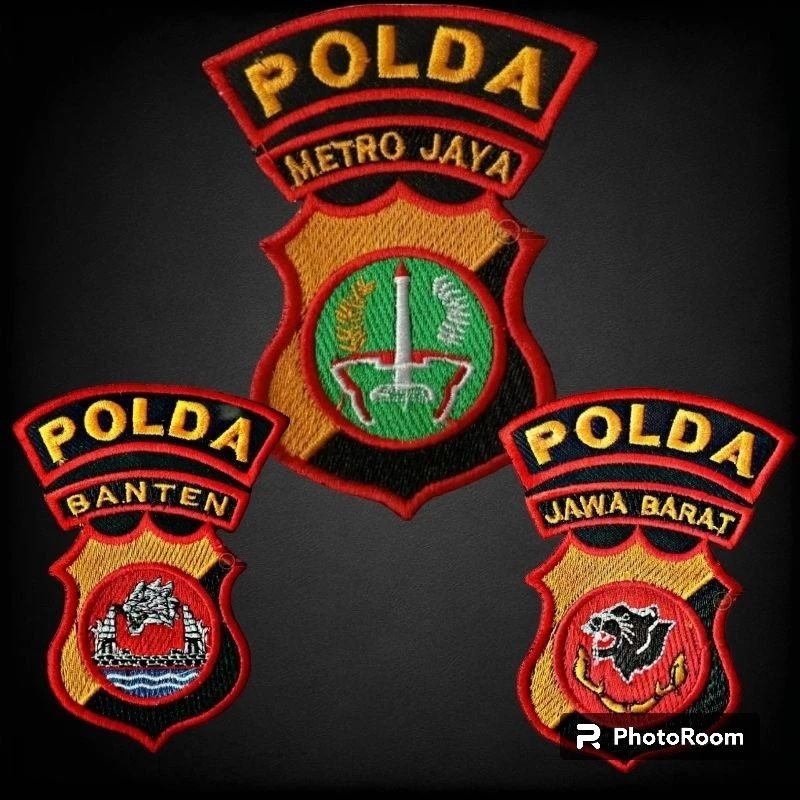 Bordir logo polda