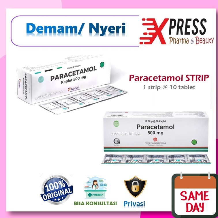 ⚡XPRESS⚡ STRIP Paracetamol 10 tablet Parasetamol First Medipharma FM Infamindo Triman