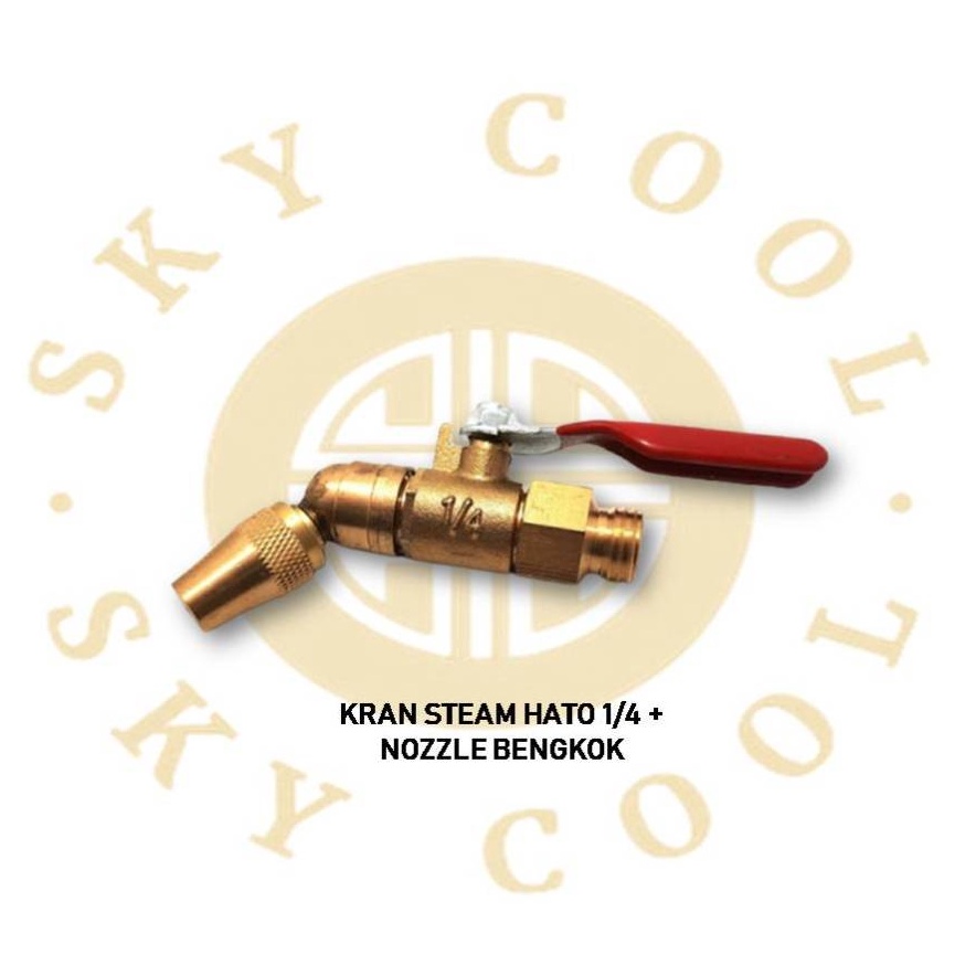 Fp KRAN STEAM HATO 14 DAN NOZZLE BENGKOK