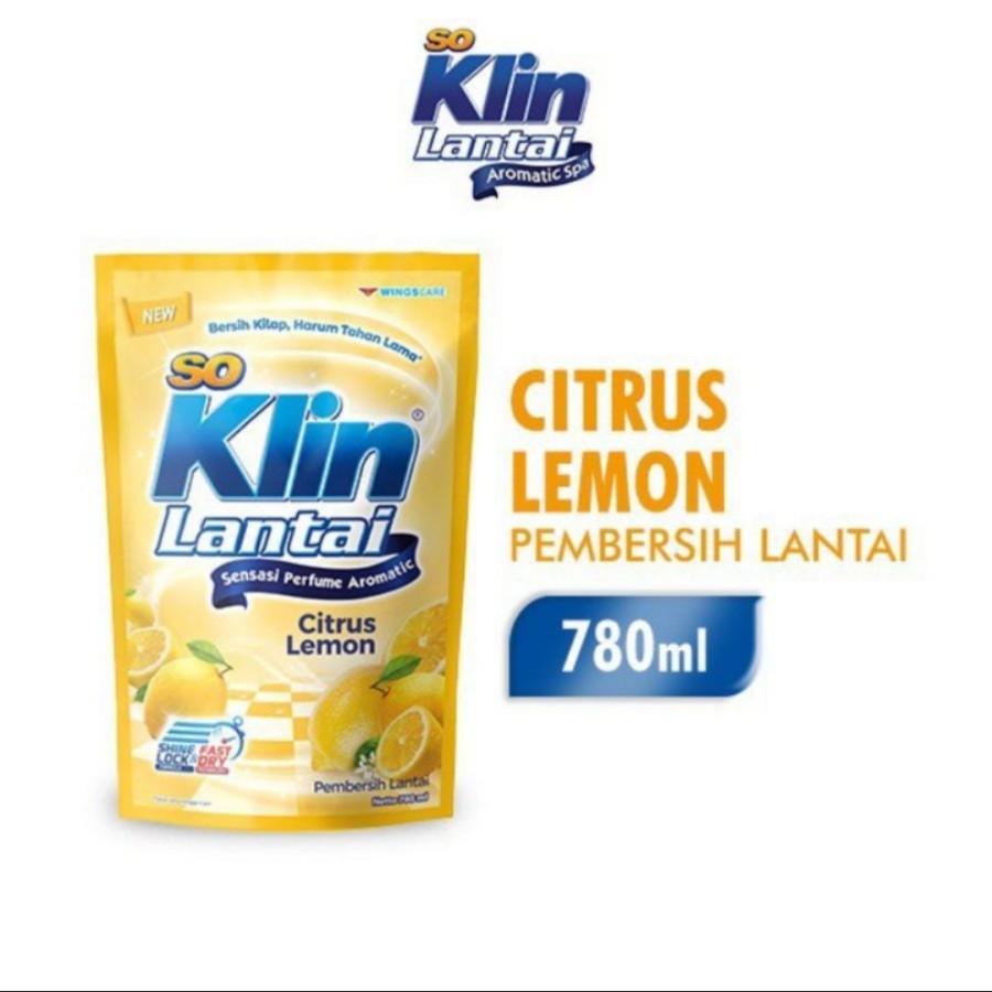 So klin Lantai 780ml Citrus Lemon