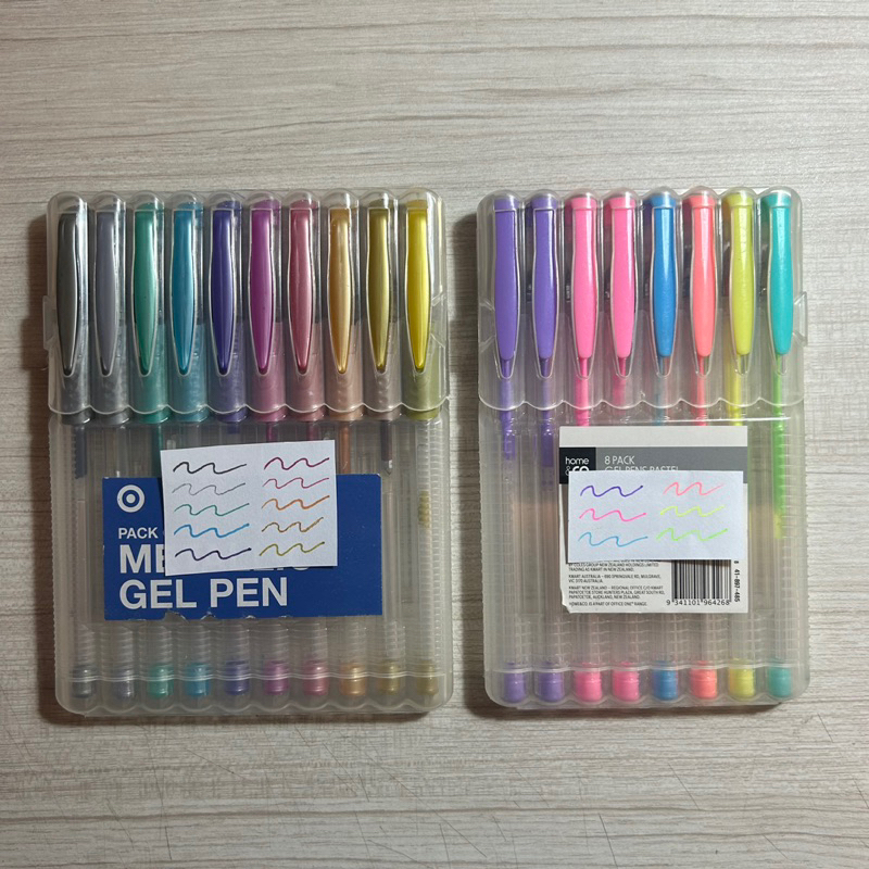 

Gel Pens Pack Metallic Metalik Pastel Neon Target Kmart Set Preloved