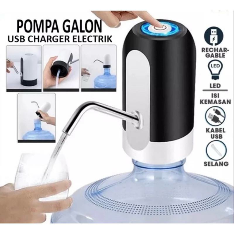 Pompa Galon Air Usb Charger Electrik - Pompa Air Minum Galon
