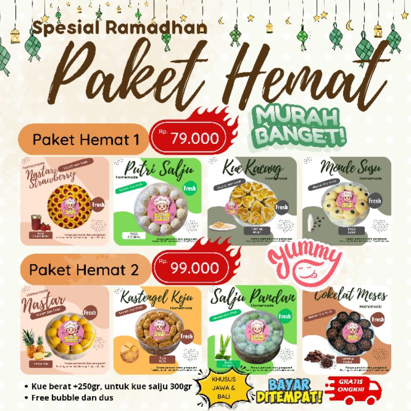 

Kue Kering 1 paket isi 6 Toples Lebaran 2023