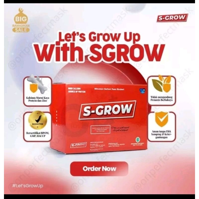 

S GROW SUSU PENINGGI BADAN 1 BOX ISI 10 SACHET TERCEPAT