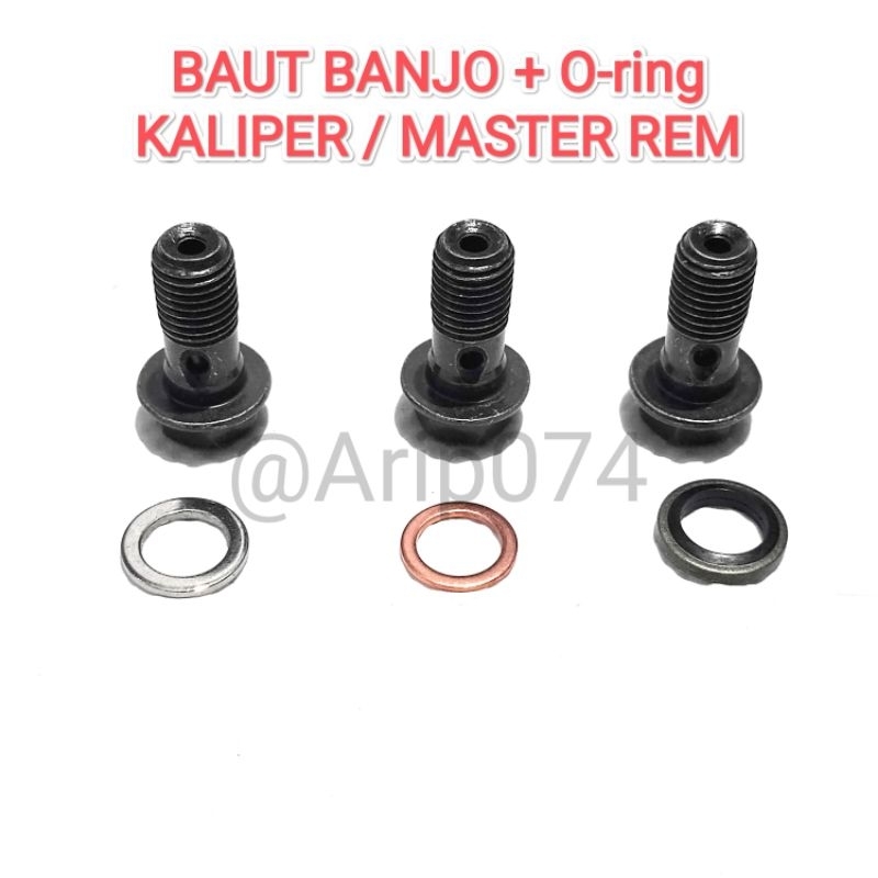 [COD] BAUT NEPEL SELANG REM BAUT BANJO KALIPER BAUT NEPEL MASTER REM STANDAR MASTER REM TABUNG PISAH