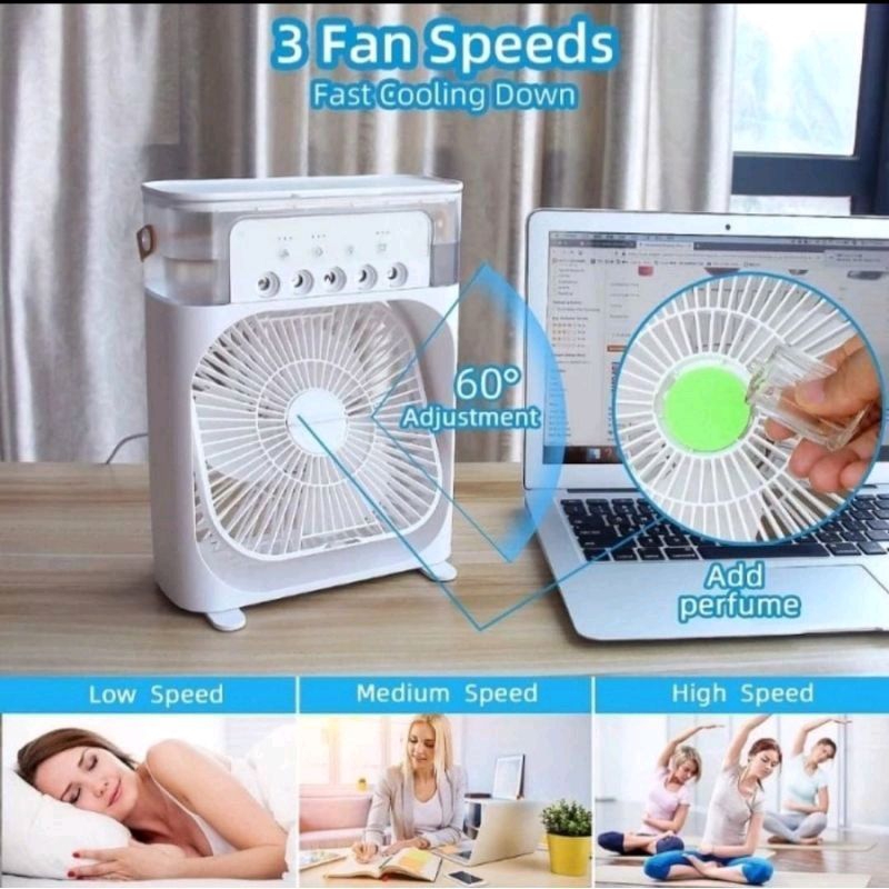 Kipas Angin Ac Air Cooler Mini Keemaya / Kipas Angin Portable / Kipas Ac Mini Portable