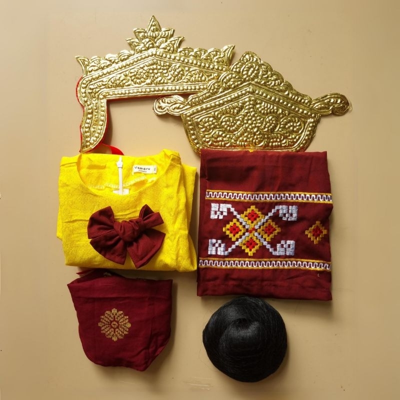 RB BAJU ADAT ANAK TIDUNG KALIMANTAN UTARA PEREMPUAN AST