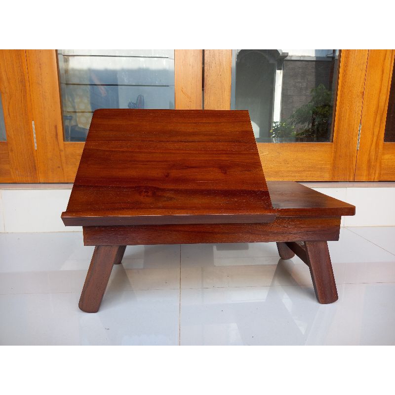 Meja Meja Laptop / Belajar / Lipat Kayu Jati Asli Jepara