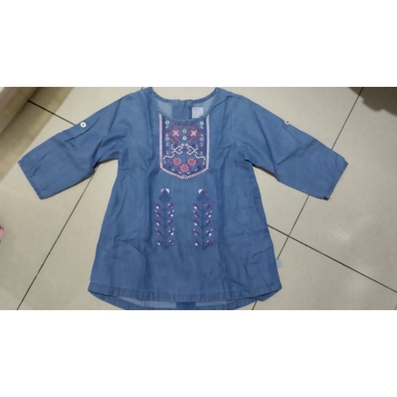 PL Baju Anak Merk QNA Matahari Denim Top