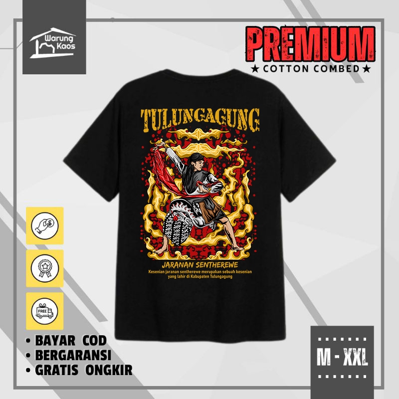 Kaos Tulungagung Kaos Jaranan Kaos Distro Daerah Jawa Timur Kaos Sablon Pria Original Warungkaosasli