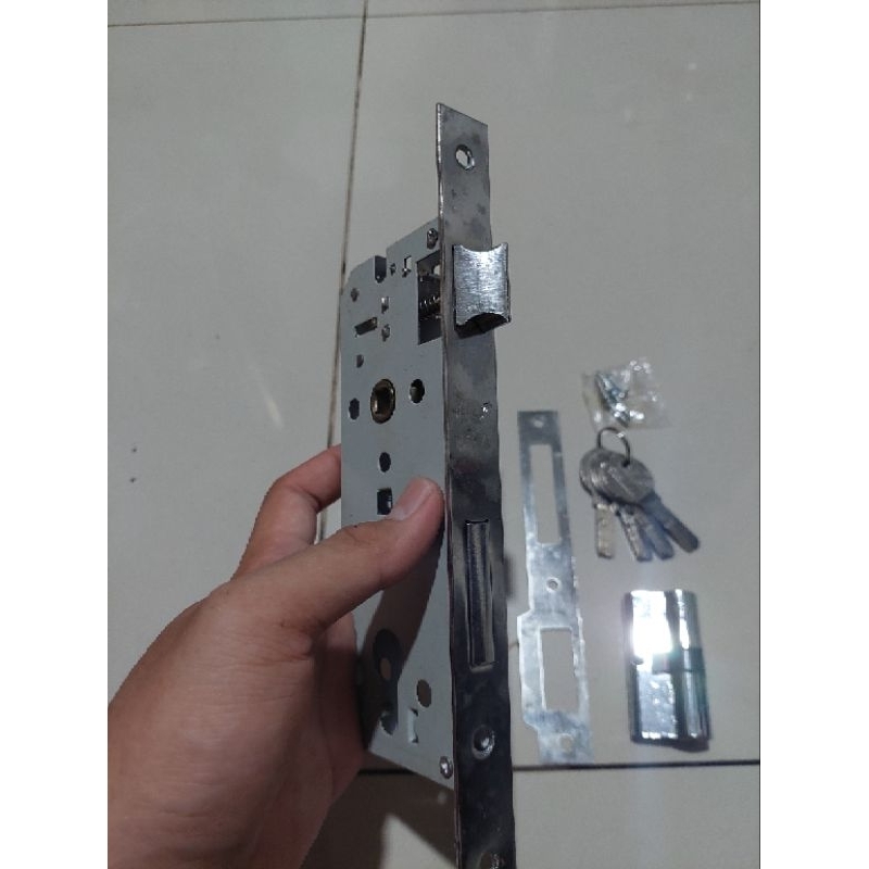 body kunci pintu set kunci kuningan / body kunci pintu kayu set