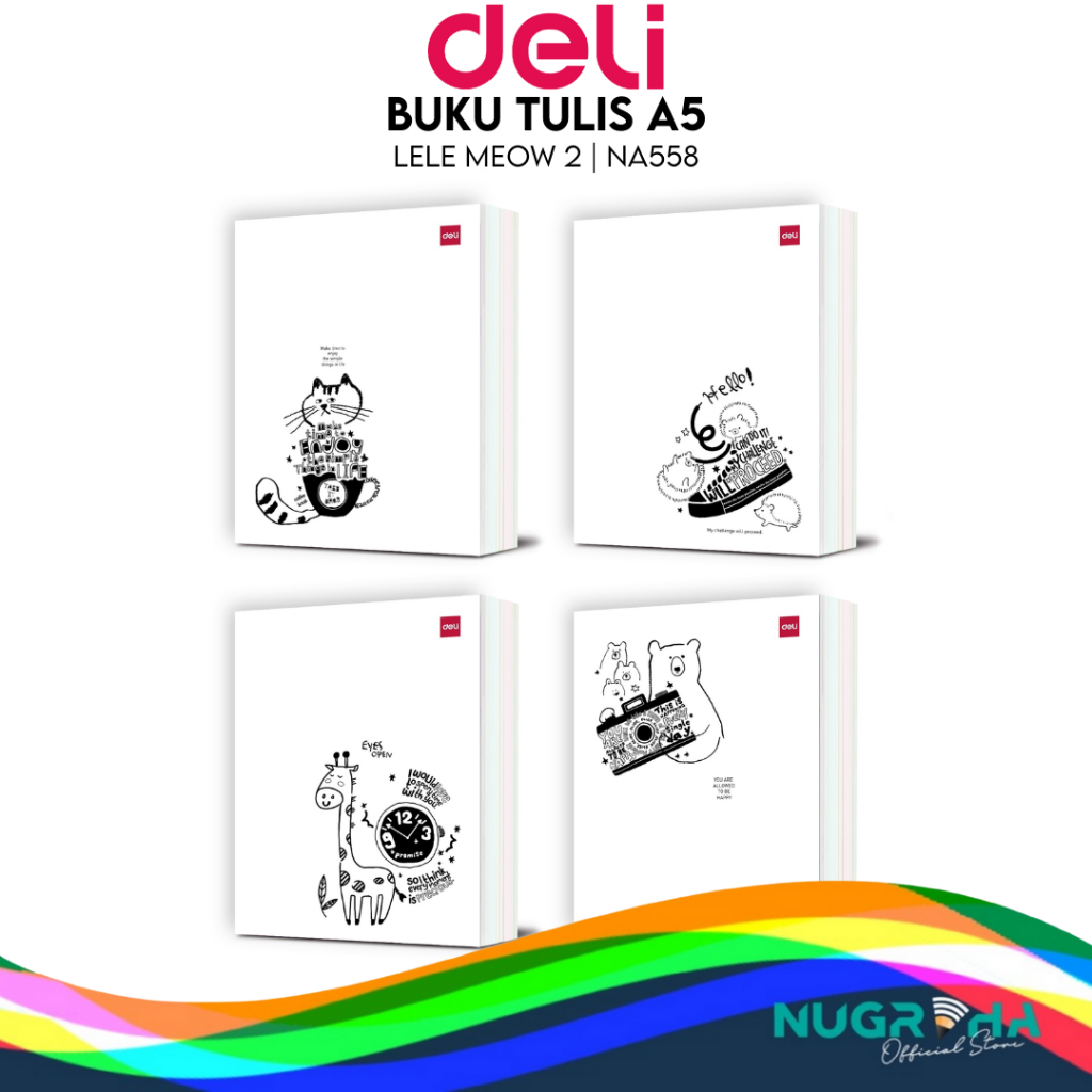 

2024 Buku Tulis Sekolah DELI 58 Lembar – Lele Meow 2