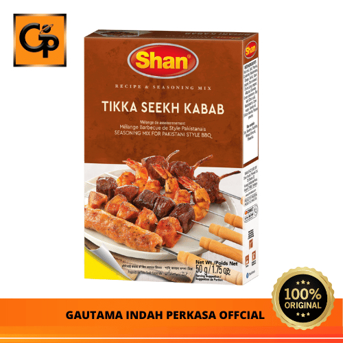 

BUMBU SIAP PAKAI SHAN SEASONING TIKKA SEEKH KABAB 50 G