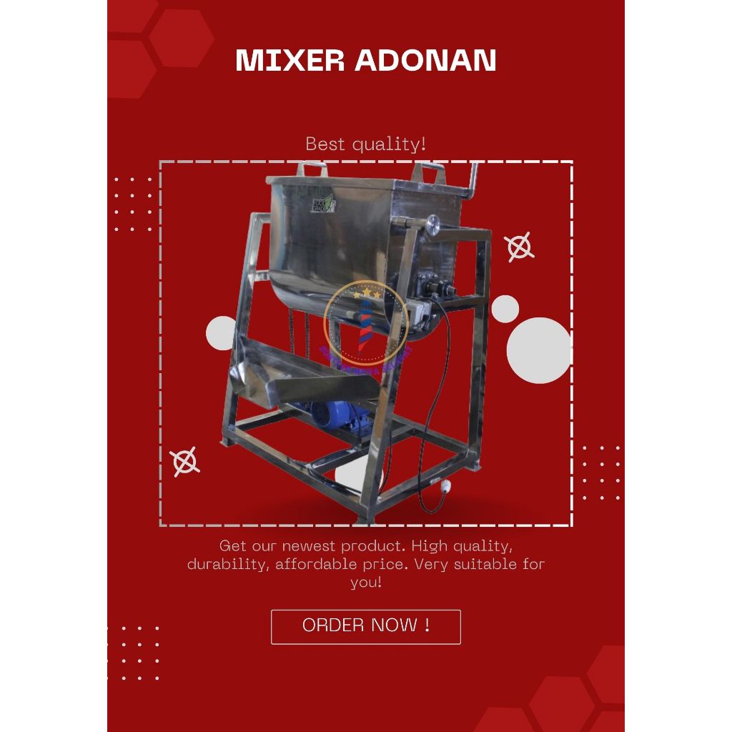 Mixer Stainless Food Grade - Mixer Adonan Kapasitas Besar