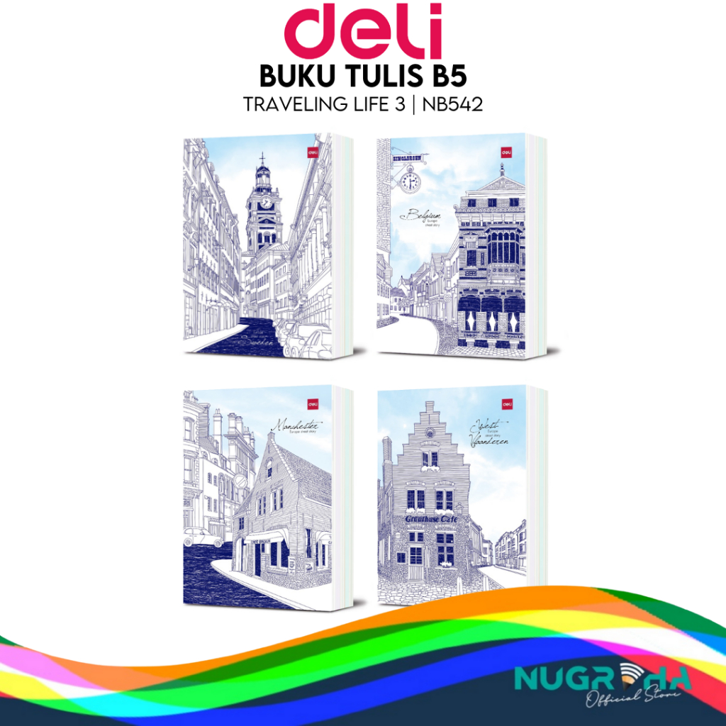 

2024 Buku Tulis Boxy Sekolah DELI 42 Lembar – Traveling Life 3