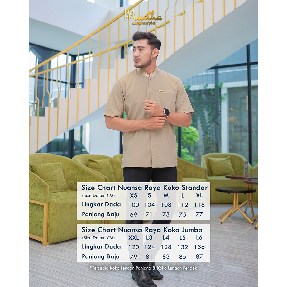 Maetha - Sarimbit Keluarga Lebaran / Gamis Koko Couple / Nuansa Raya Series Golden Olive-7