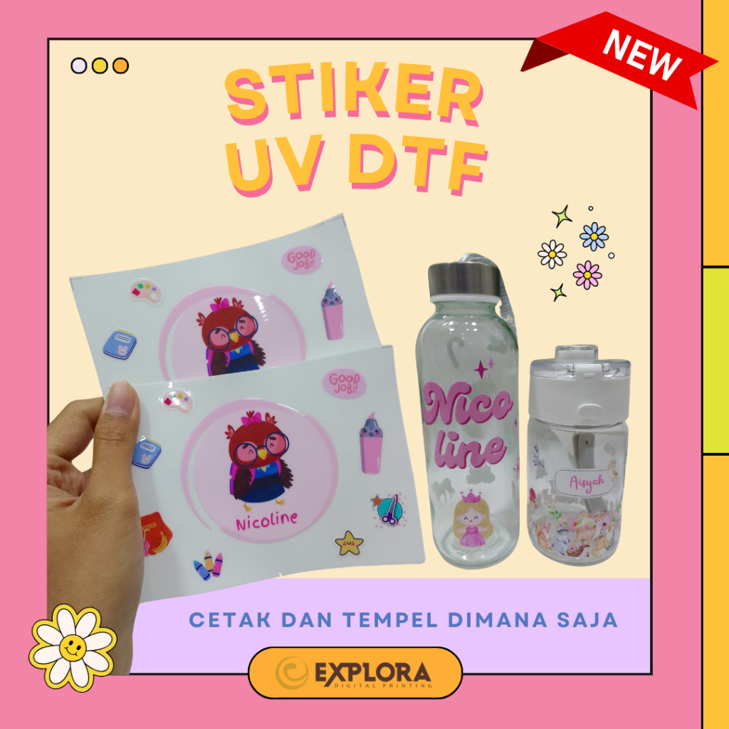

Cetak Stiker DTF UV Decal Kering Stiker Tumbler UV DTF Pengganti Stiker Cutting