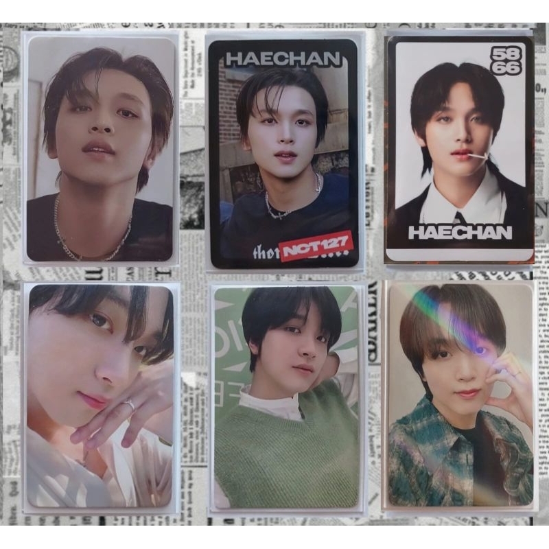 ready  photocard official  aab nct haechan centil, haechan korek tc glitch mode, tc ayyo, pob hottra