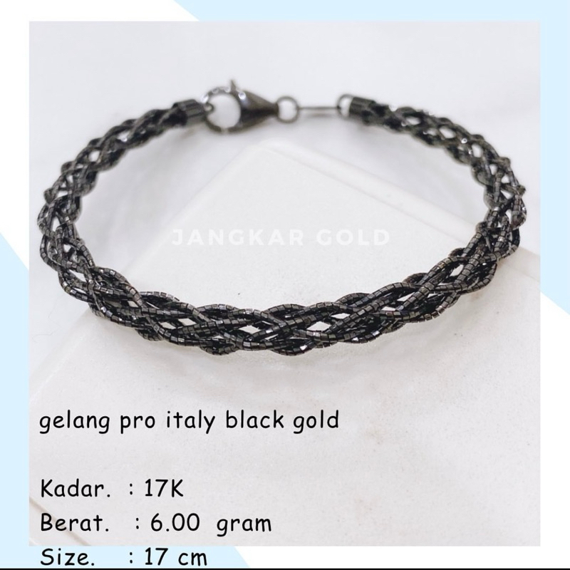 GELANG PRO ITALY BLACK GOLD 17K 6.00GR CHOKER