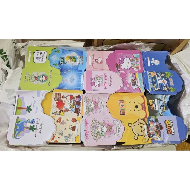 

amplop lebaran ukuran medium bahan kertas HVS