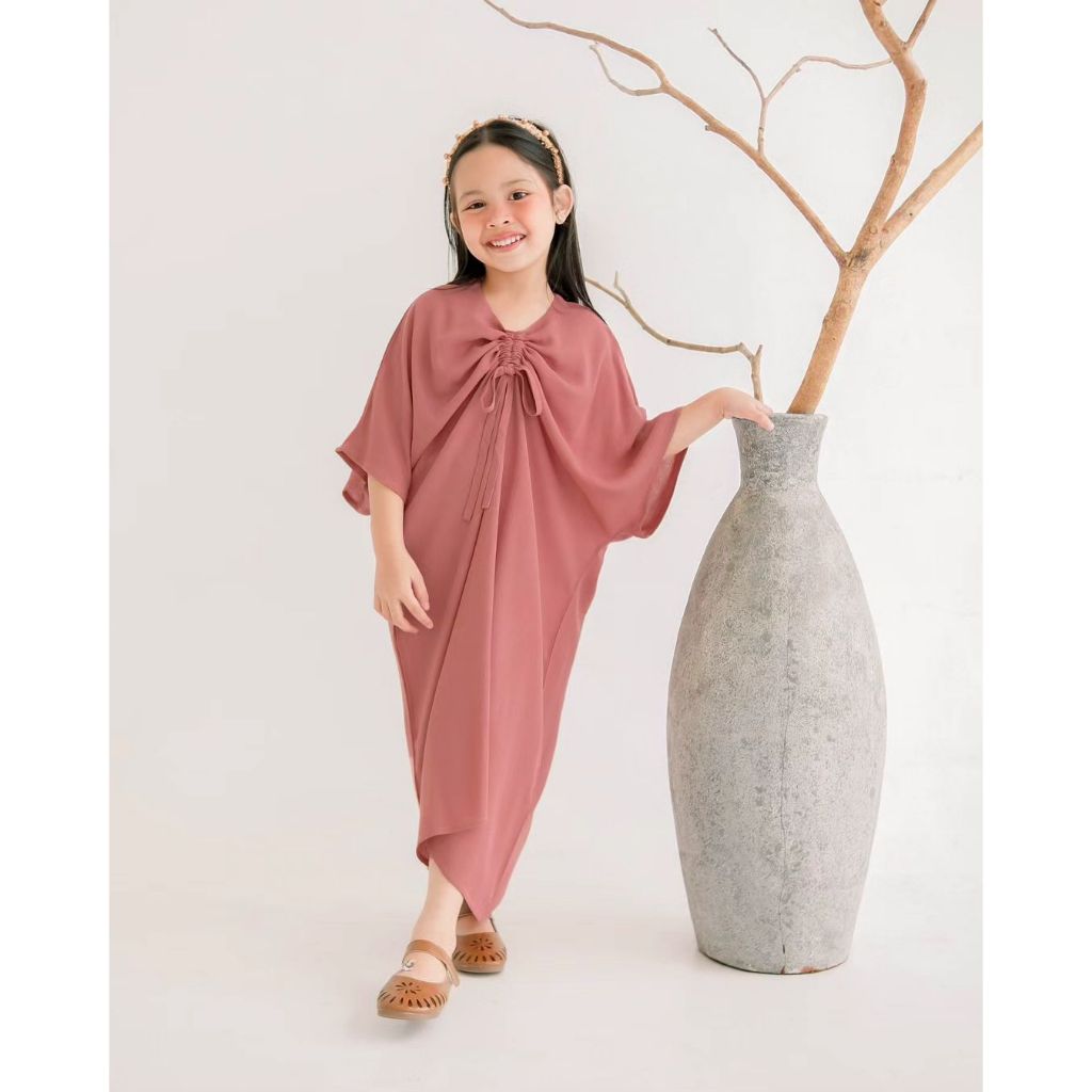 KAFTAN ANAK MODEL TERBARU 2025 BAJU LEBARAN ANAK PEREMPUAN PREMIUM DRES ABAYA AMAK ANAK