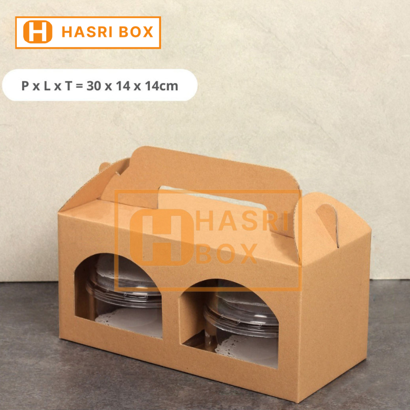 

( 10 Pcs ) Box Tenteng Kotak Kue Kering Dus Toples 500gr Isi 4 Kardus Packaging Toples Hampers Parcel Hari Raya