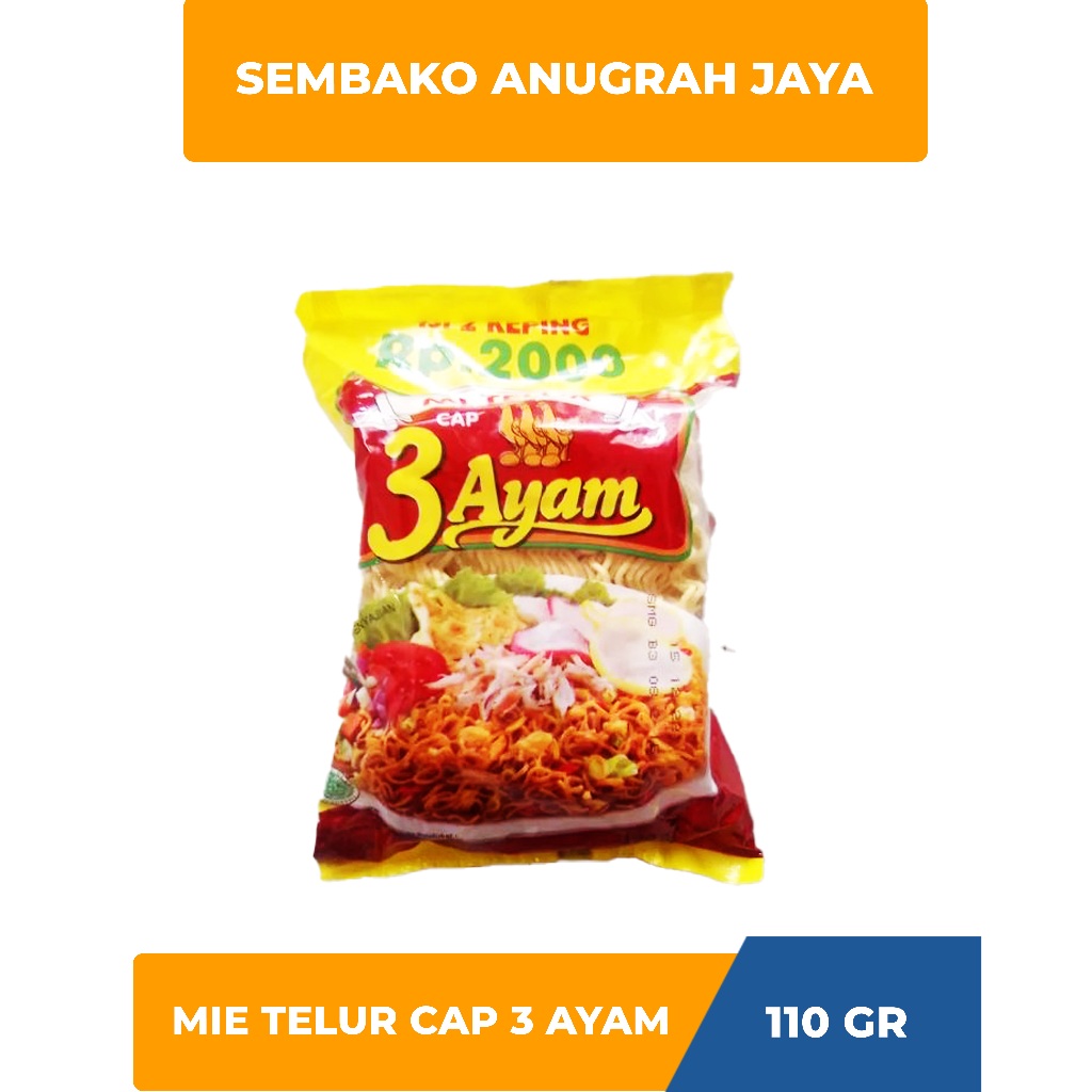 

Mie Telur Cap 3 ayam