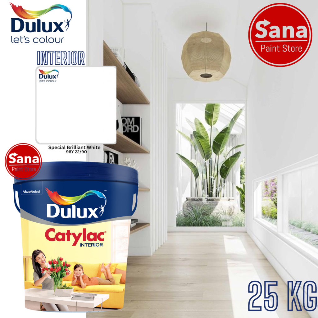 CAT DULUX CATYLAC INTERIOR PUTIH DAN WARNA 25 KG BISA REQUEST DAN CUSTOM WARNA