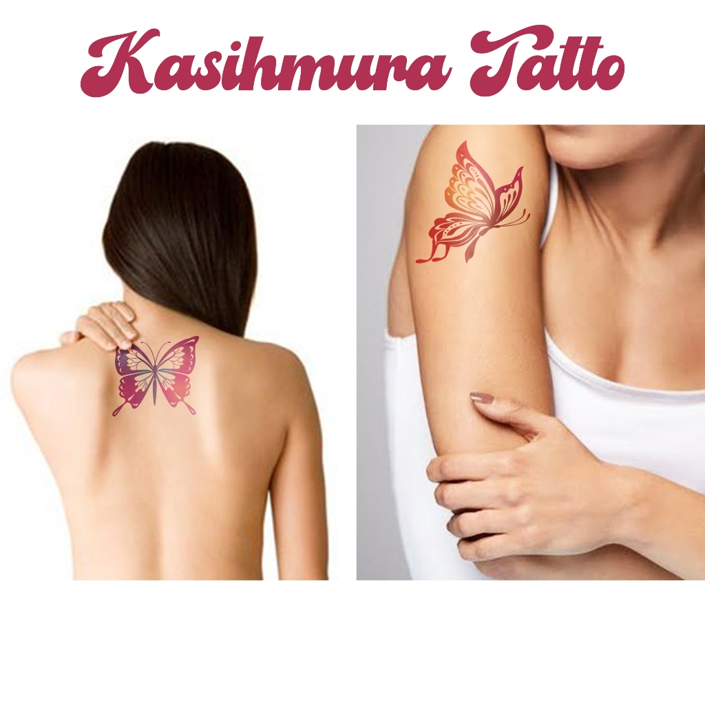 Tatto Temporer Gambar Kupu-Kupu | Temporary Tattoo Butterfly | Anti Air Tahan 1 Minggu