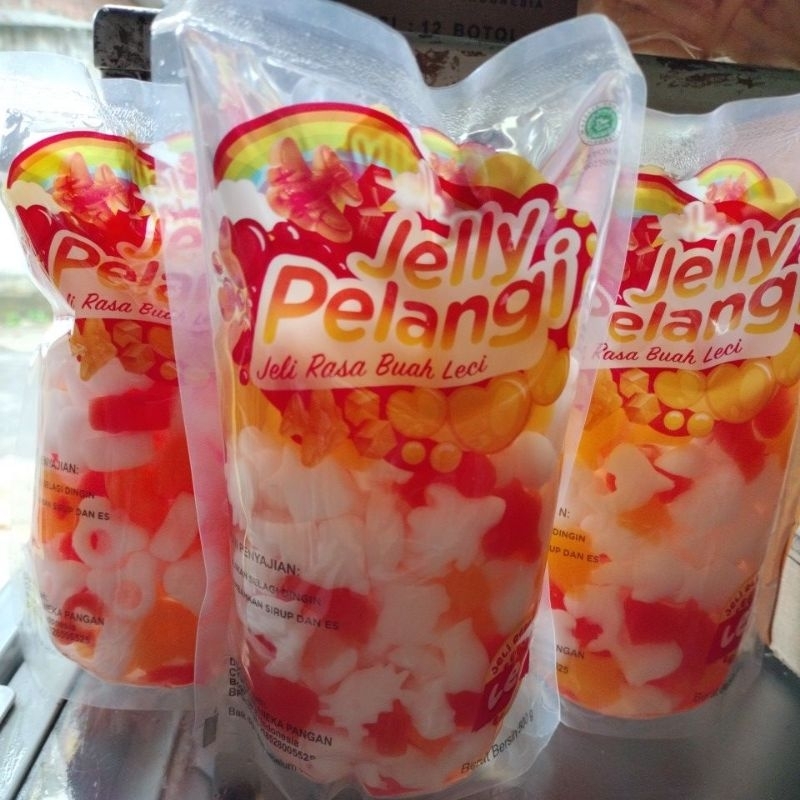 

jelly pelangi rasa leci