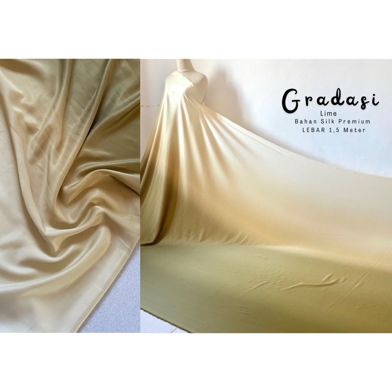 Kain Gradasi bahan Silk Premium