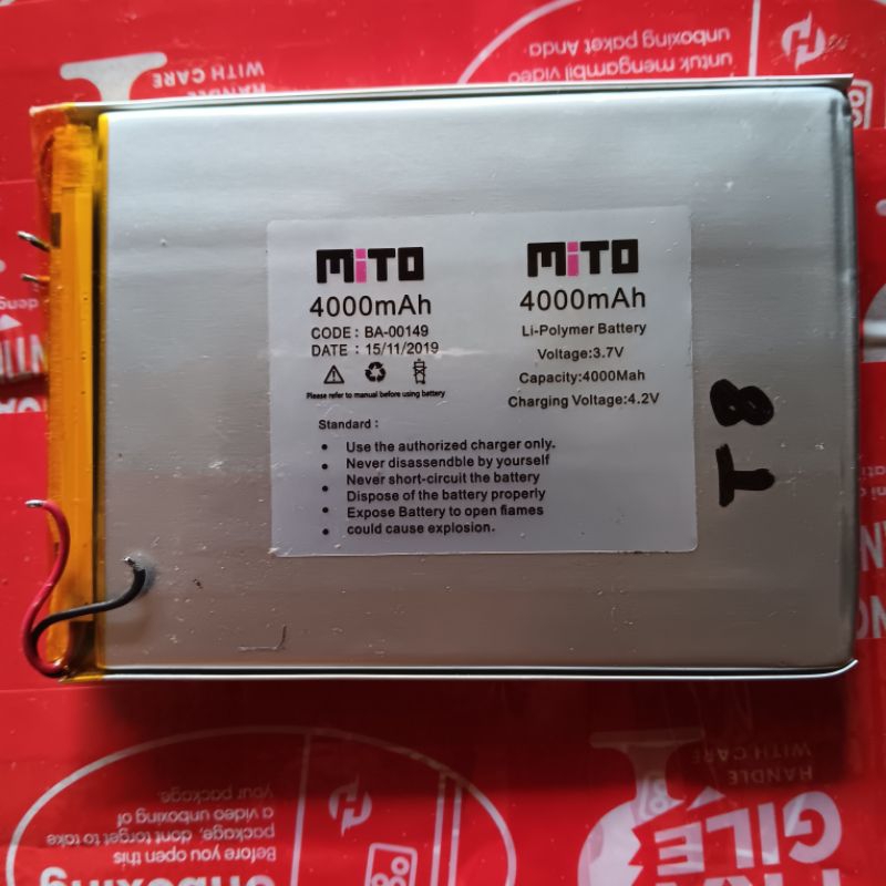 BATERAI TABLET MITO T8 ORIGINAL  COPOTAN.