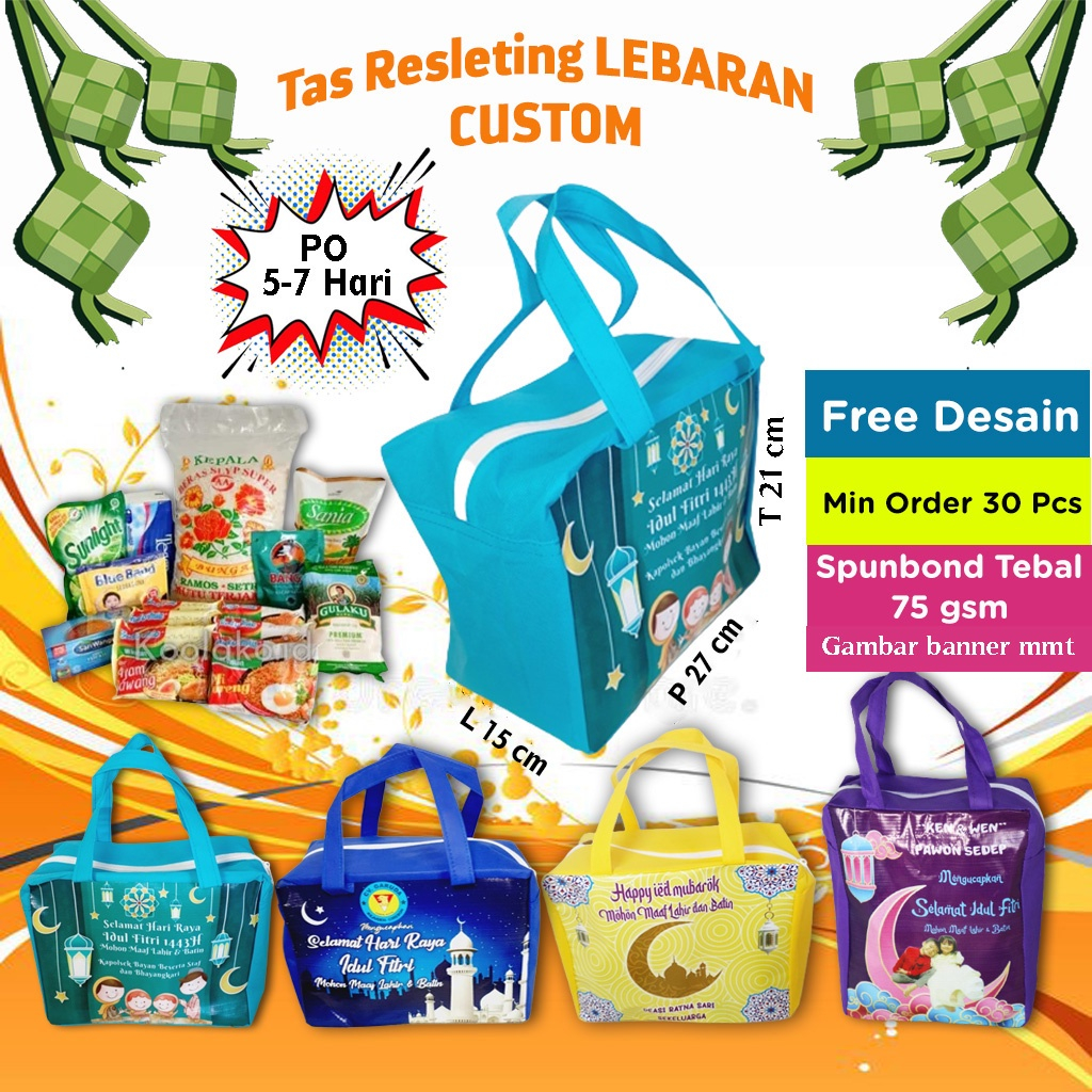 

Tas Souvenir Lebaran Idul Fitri Resleting Custom