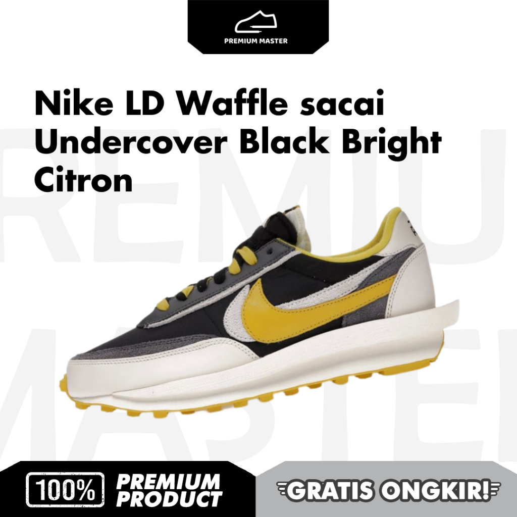 Nike LD Waffle sacai Undercover Black Bright Citron